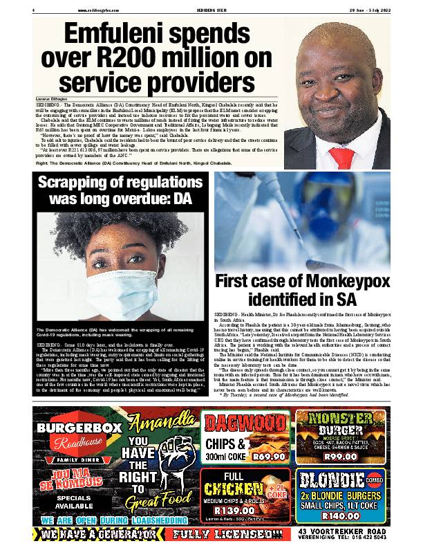 SEDIBENG STER 29 June – 5 July 2022 page 4