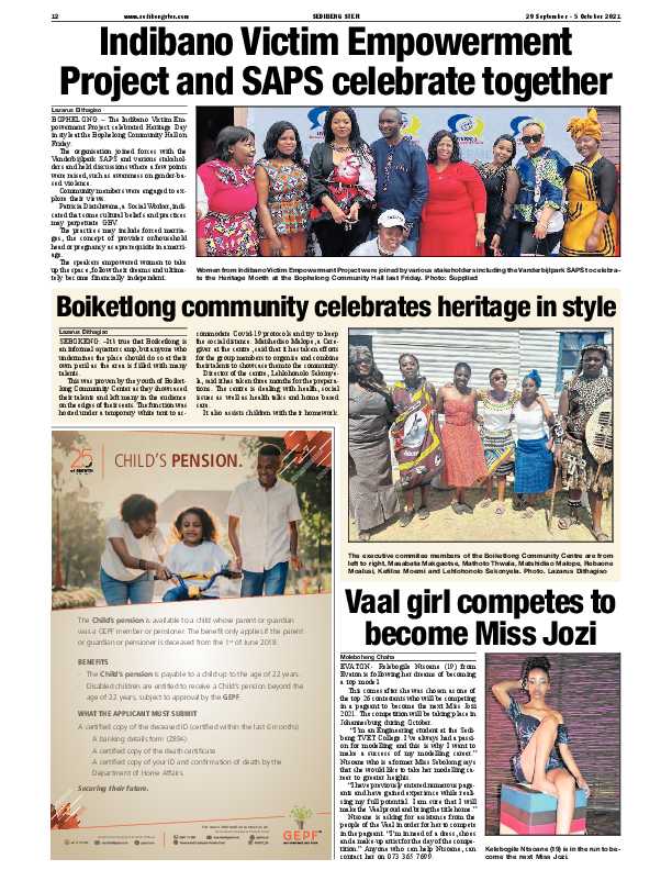 SEDIBENG STER 29 September – 5 October 2021 page 13
