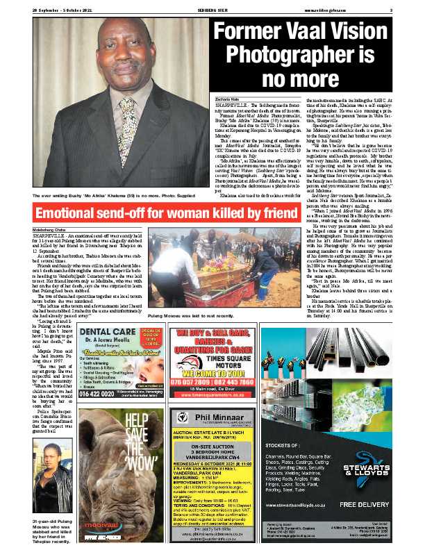 SEDIBENG STER 29 September – 5 October 2021 page 3