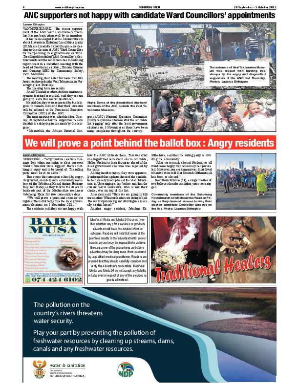 SEDIBENG STER 29 September – 5 October 2021 page 4