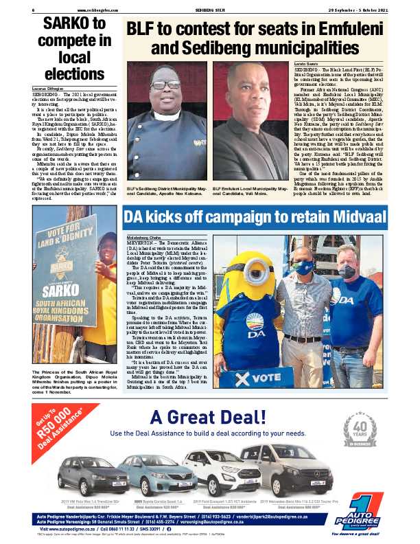 SEDIBENG STER 29 September – 5 October 2021 page 6