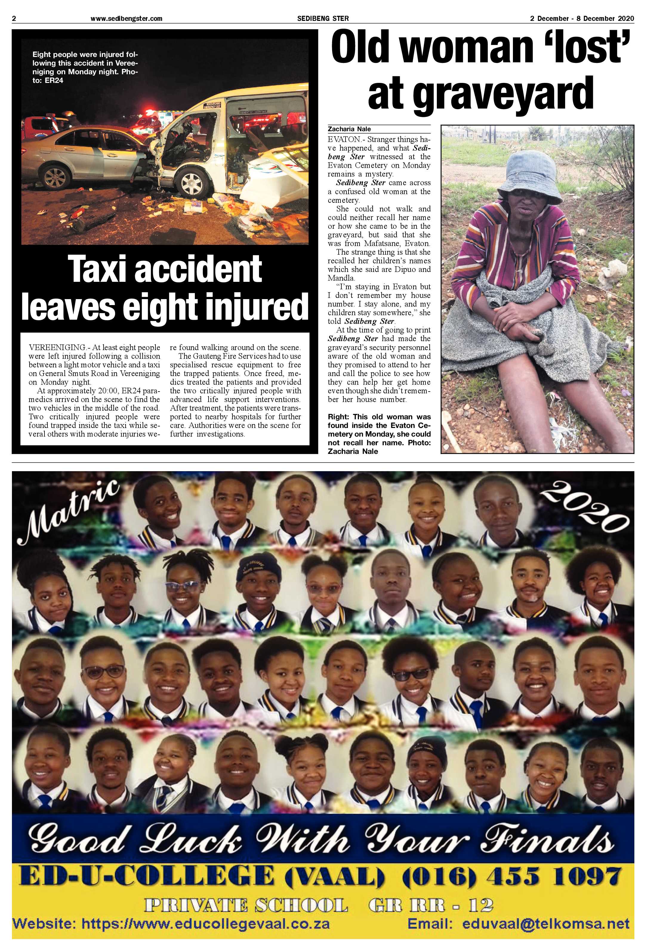SEDIBENG STER 2 December – 8 December 2020 page 2