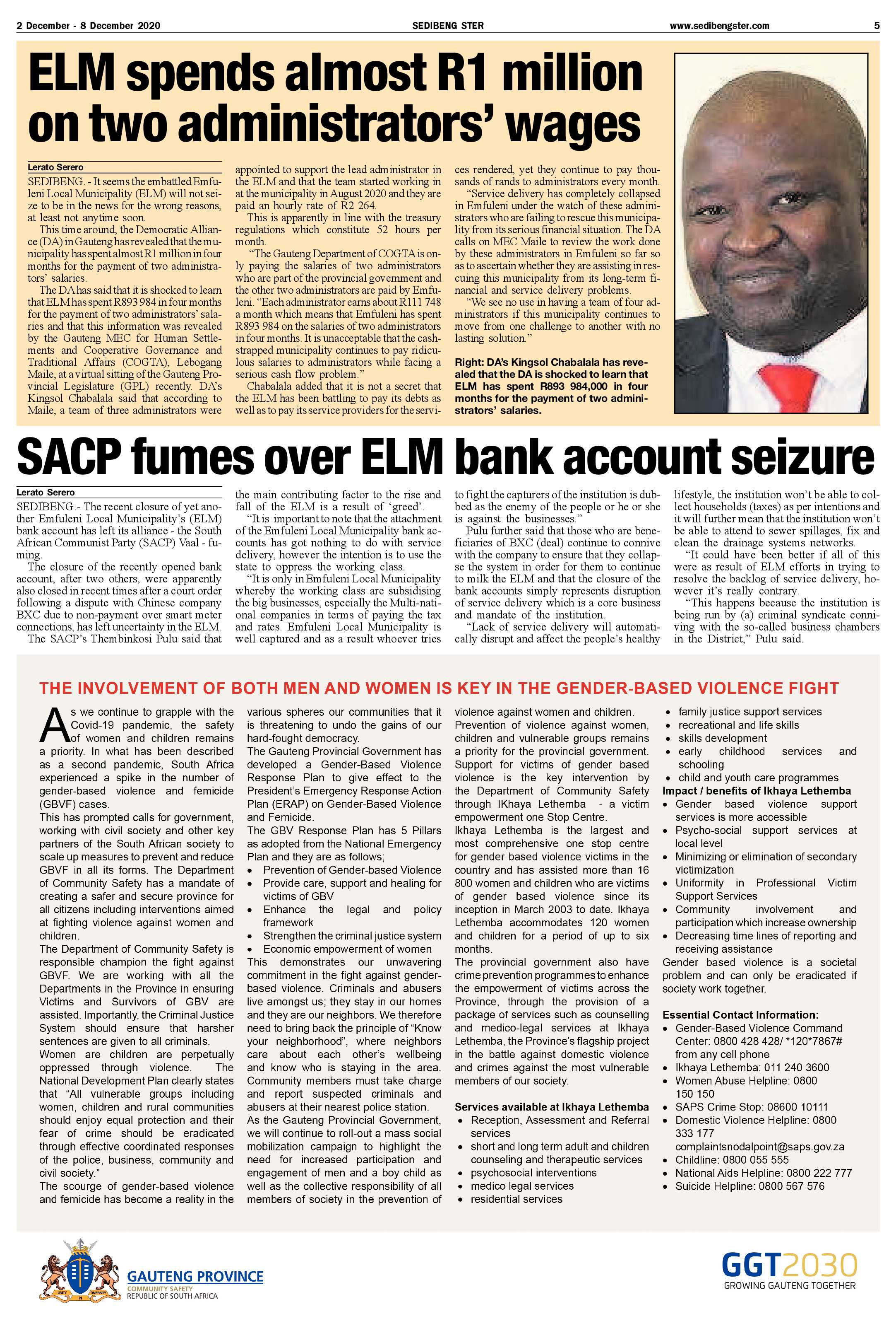SEDIBENG STER 2 December – 8 December 2020 page 5