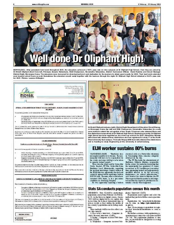 SEDIBENG STER 2 February – 8 February 2022 page 2