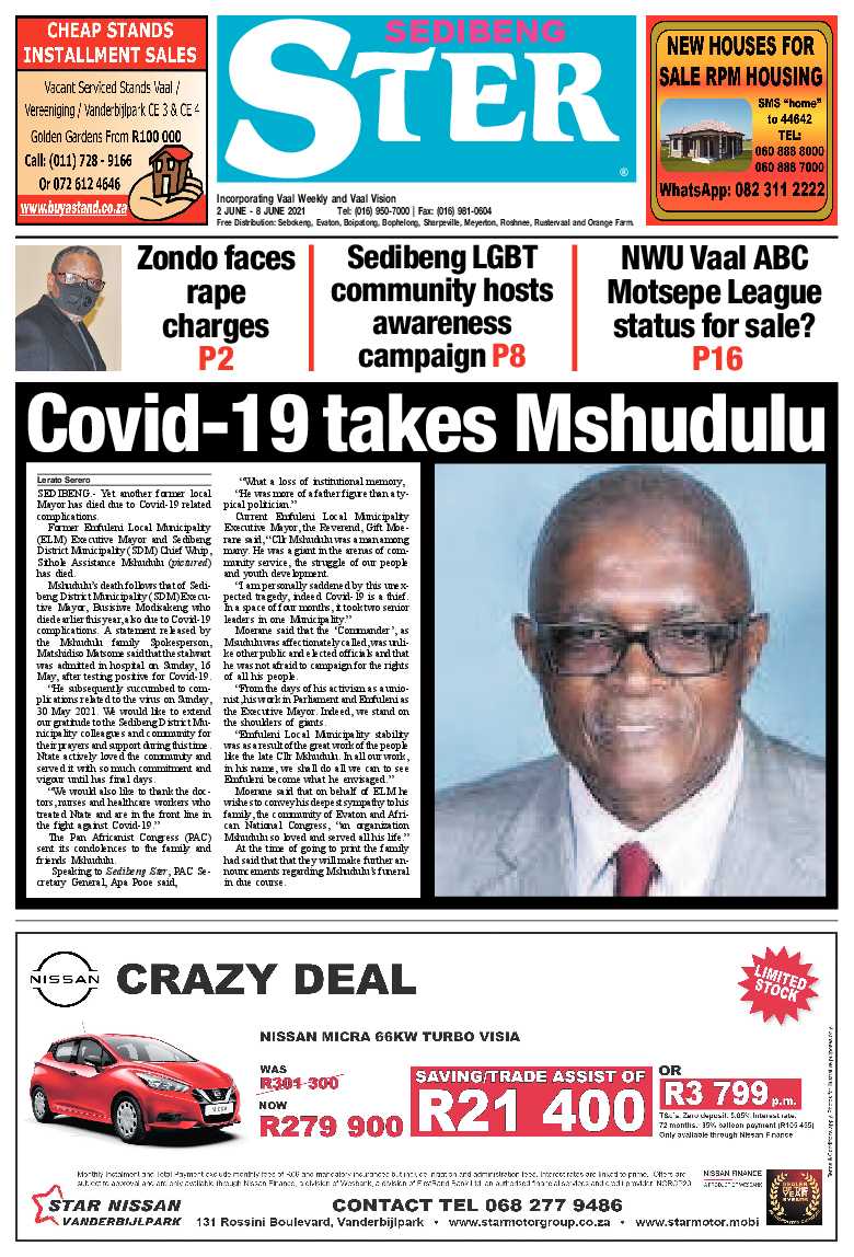 SEDIBENG STER 2 June – 8 June 2021 page 1