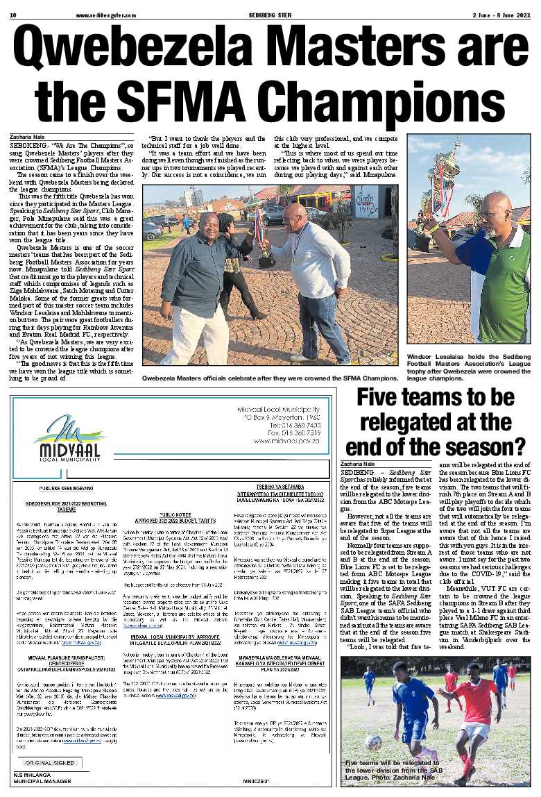 SEDIBENG STER 2 June – 8 June 2021 page 10