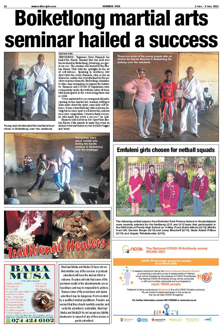 SEDIBENG STER 2 June – 8 June 2021 page 12