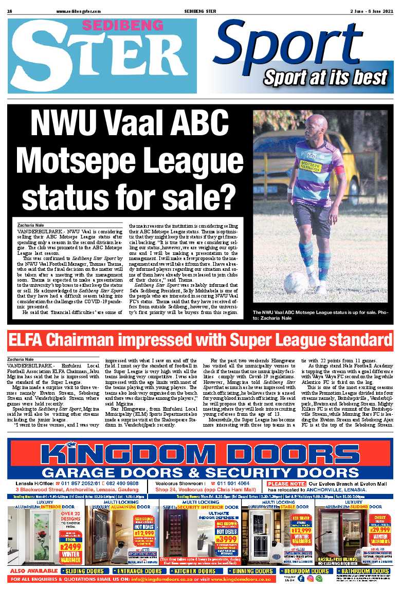 SEDIBENG STER 2 June – 8 June 2021 page 16