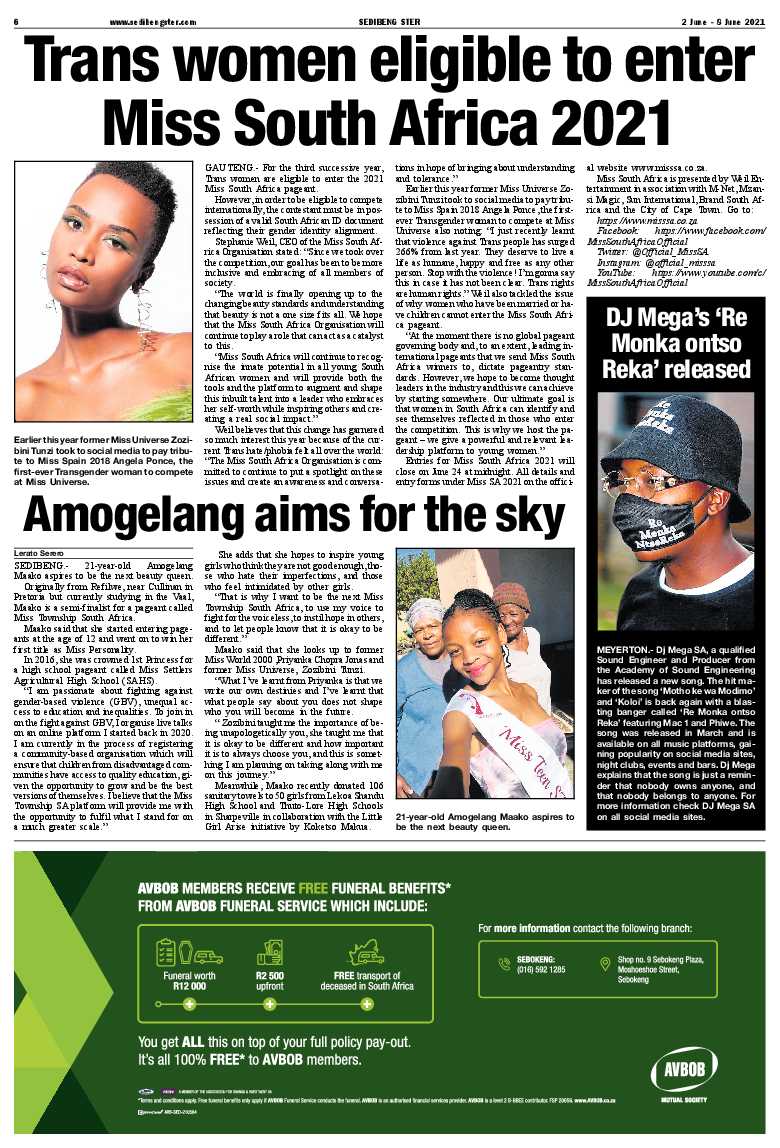 SEDIBENG STER 2 June – 8 June 2021 page 6