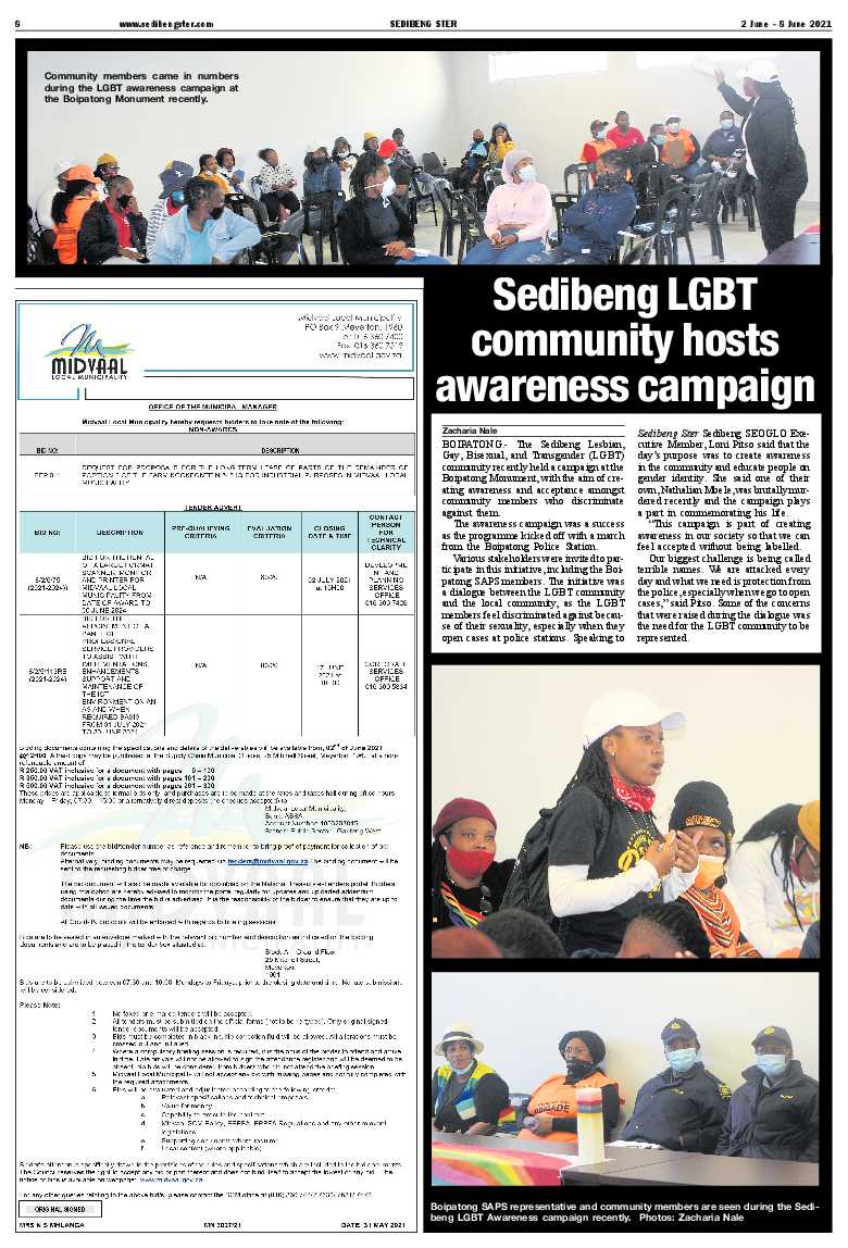 SEDIBENG STER 2 June – 8 June 2021 page 8