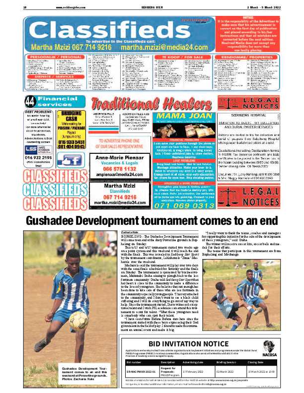 SEDIBENG STER 2 March – 8 March 2022 page 11
