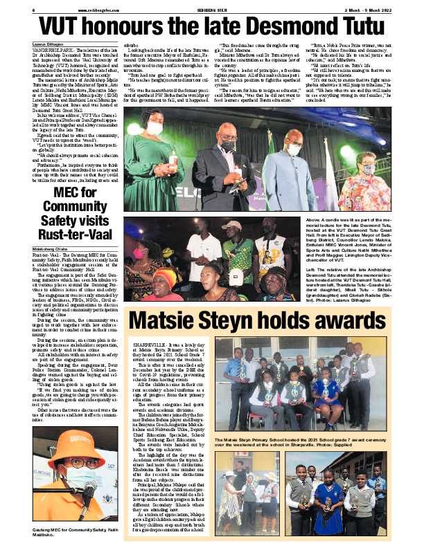SEDIBENG STER 2 March – 8 March 2022 page 6