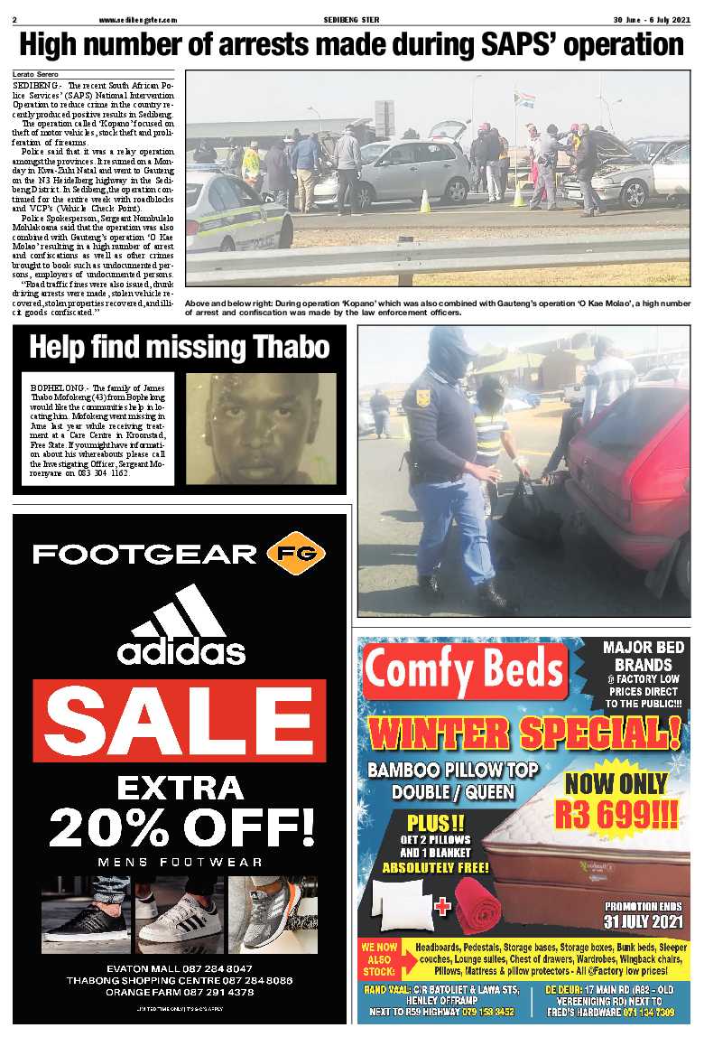 SEDIBENG STER 30 June – 6 July 2021 page 2