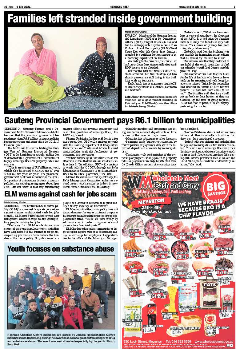 SEDIBENG STER 30 June – 6 July 2021 page 5