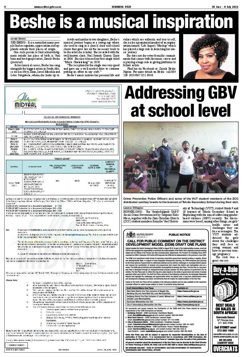 SEDIBENG STER 30 June – 6 July 2021 page 8