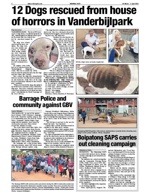 SEDIBENG STER 30 March – 5 April 2022 page 2