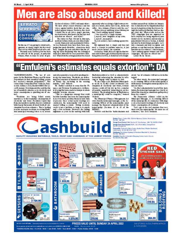SEDIBENG STER 30 March – 5 April 2022 page 5