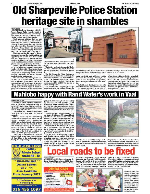 SEDIBENG STER 30 March – 5 April 2022 page 6