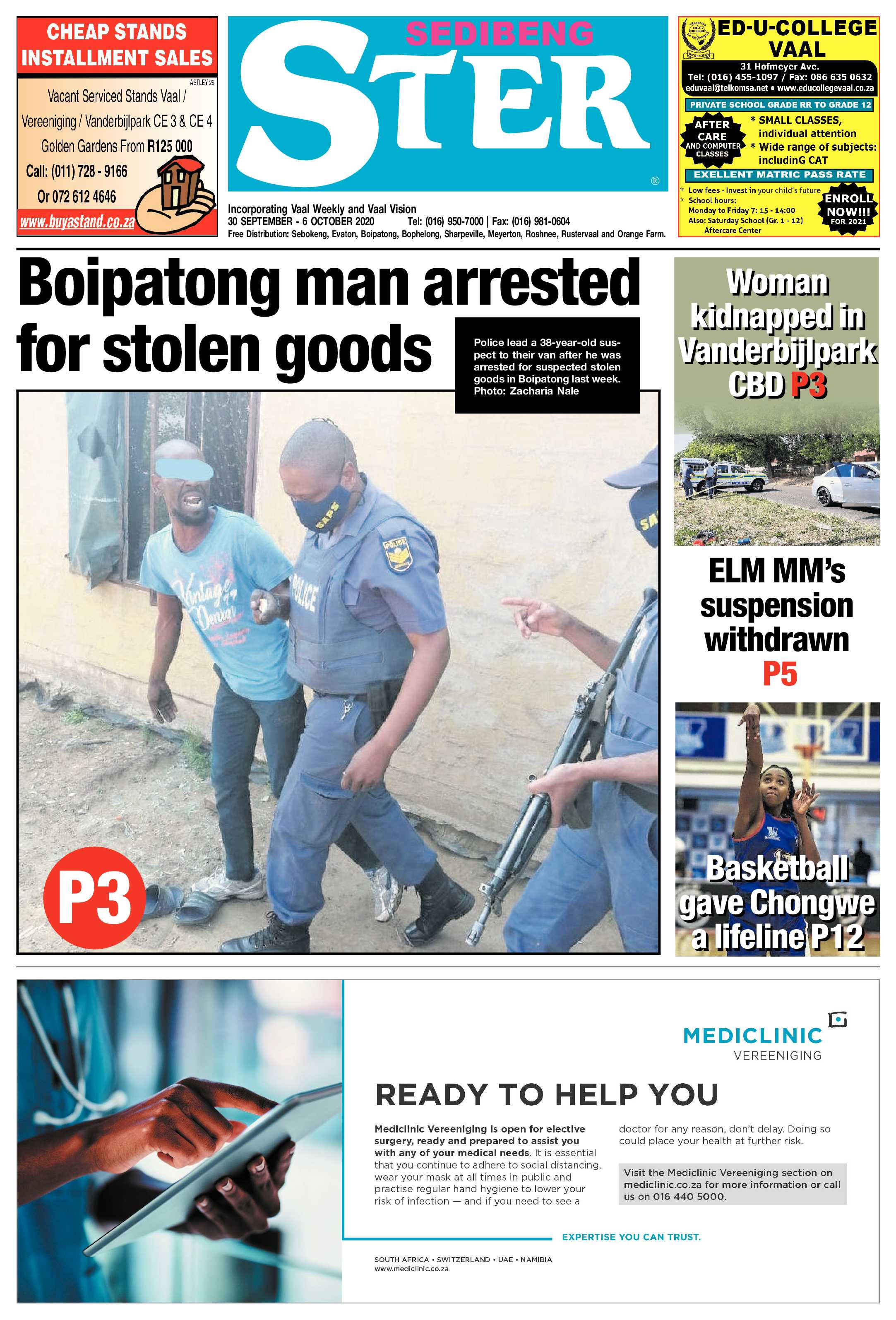 SEDIBENG STER 30 September – 6 October 2020 page 1