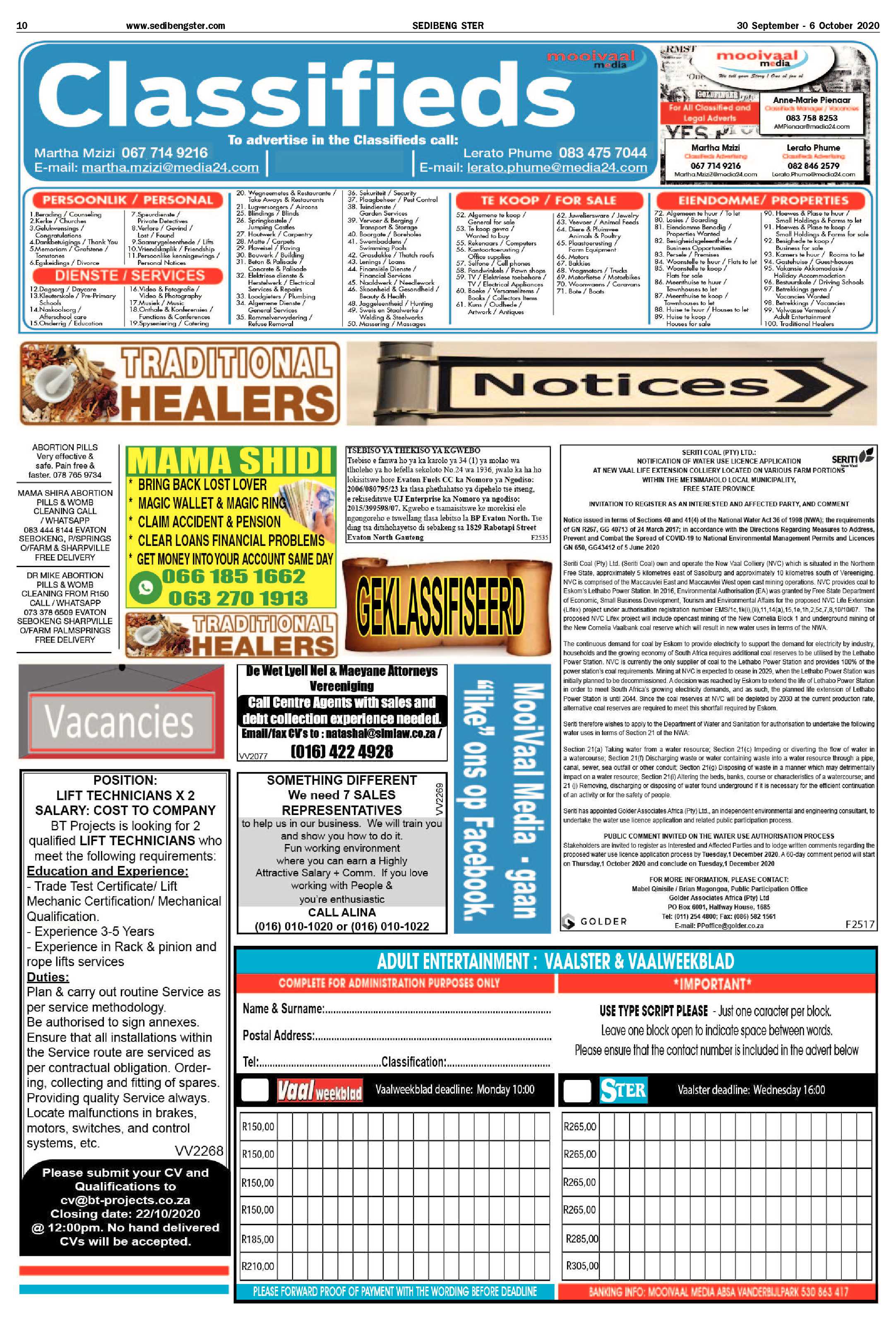 SEDIBENG STER 30 September – 6 October 2020 page 10