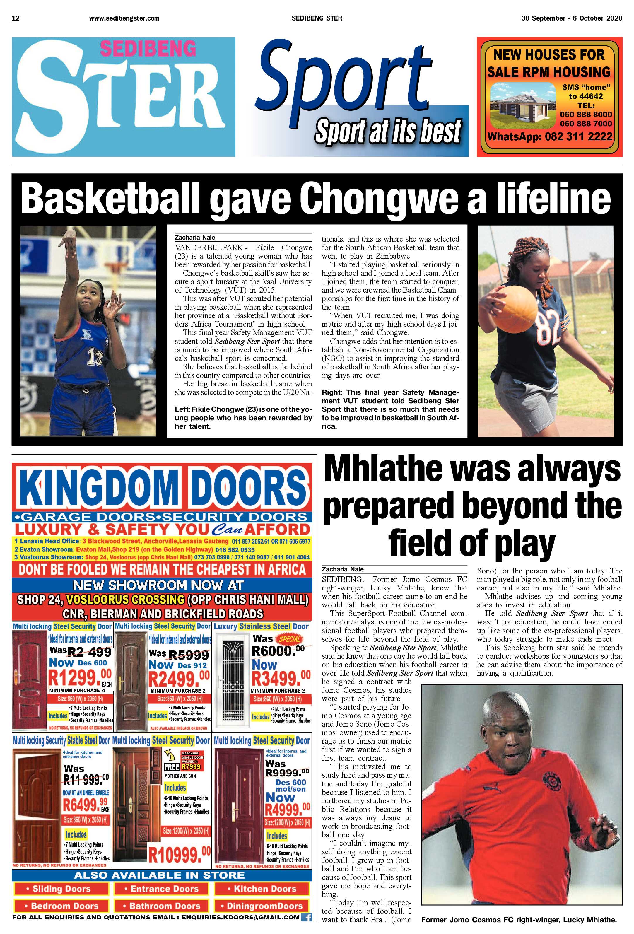SEDIBENG STER 30 September – 6 October 2020 page 12