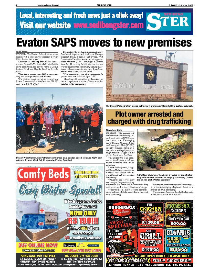 SEDIBENG STER 3 August – 9 August 2022 page 2