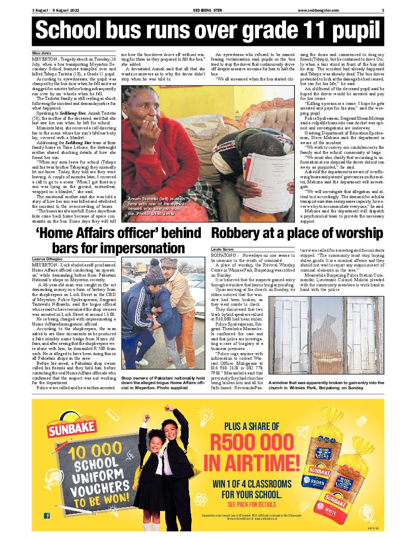 SEDIBENG STER 3 August – 9 August 2022 page 3