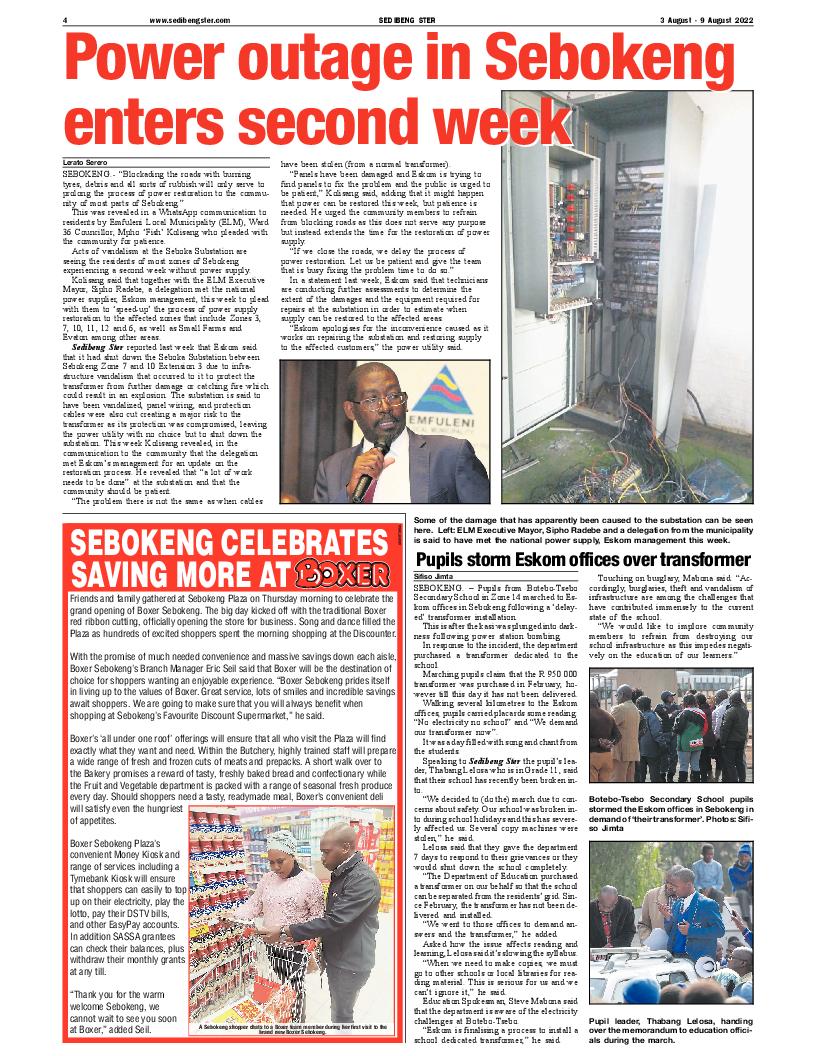 SEDIBENG STER 3 August – 9 August 2022 page 4