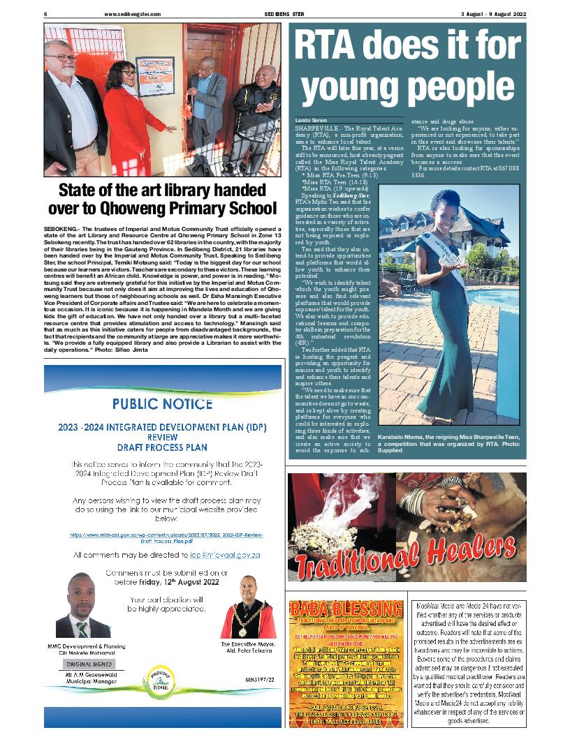 SEDIBENG STER 3 August – 9 August 2022 page 6
