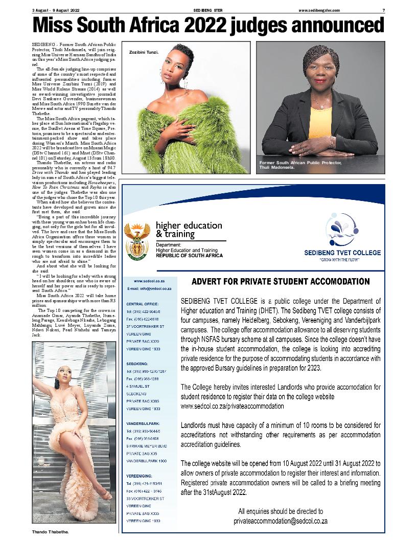 SEDIBENG STER 3 August – 9 August 2022 page 9