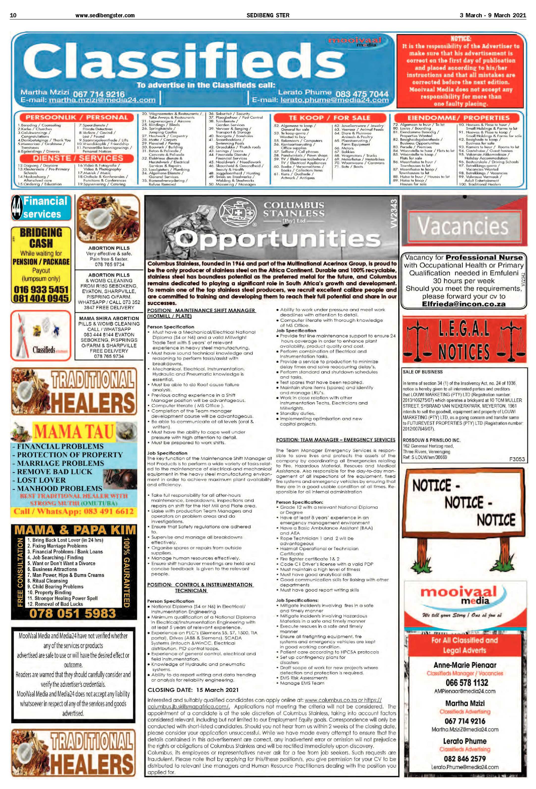 SEDIBENG STER 3 March – 9 March 2021 page 10