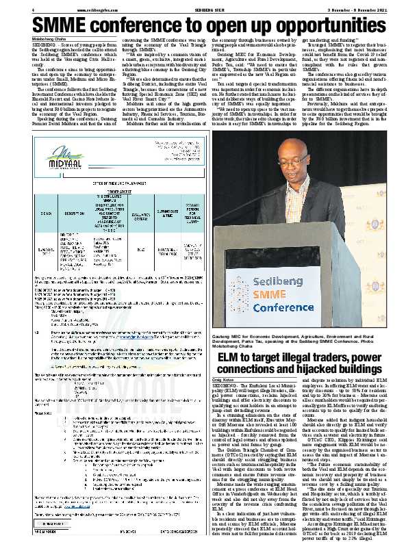 SEDIBENG STER 3 November – 9 November 2021 page 4