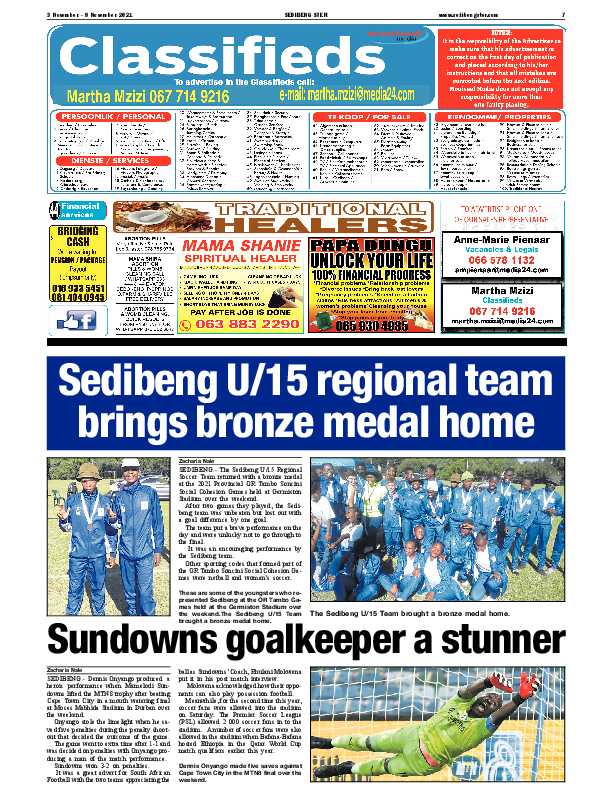SEDIBENG STER 3 November – 9 November 2021 page 7