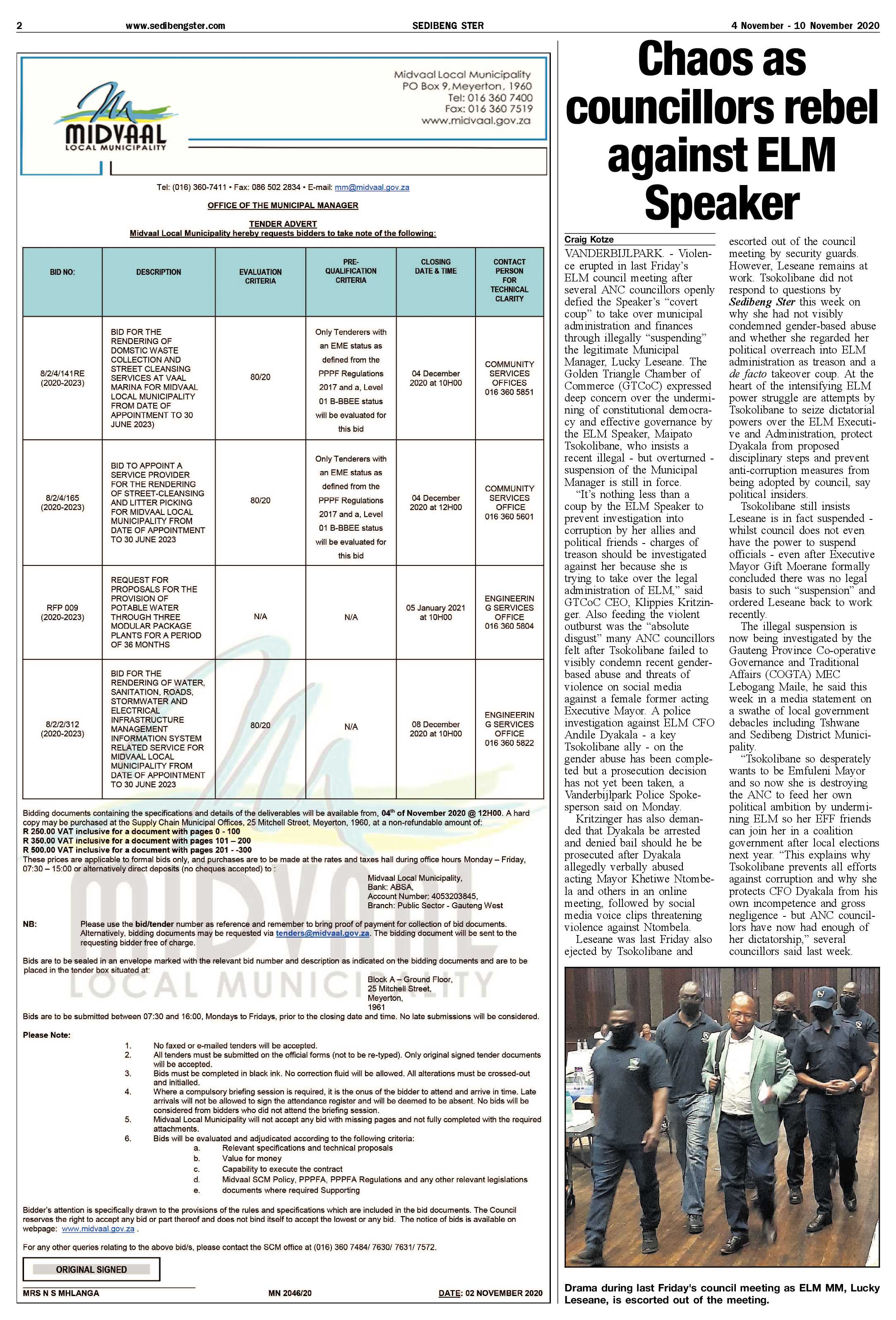 SEDIBENG STER 4 November – 10 November 2020 page 2