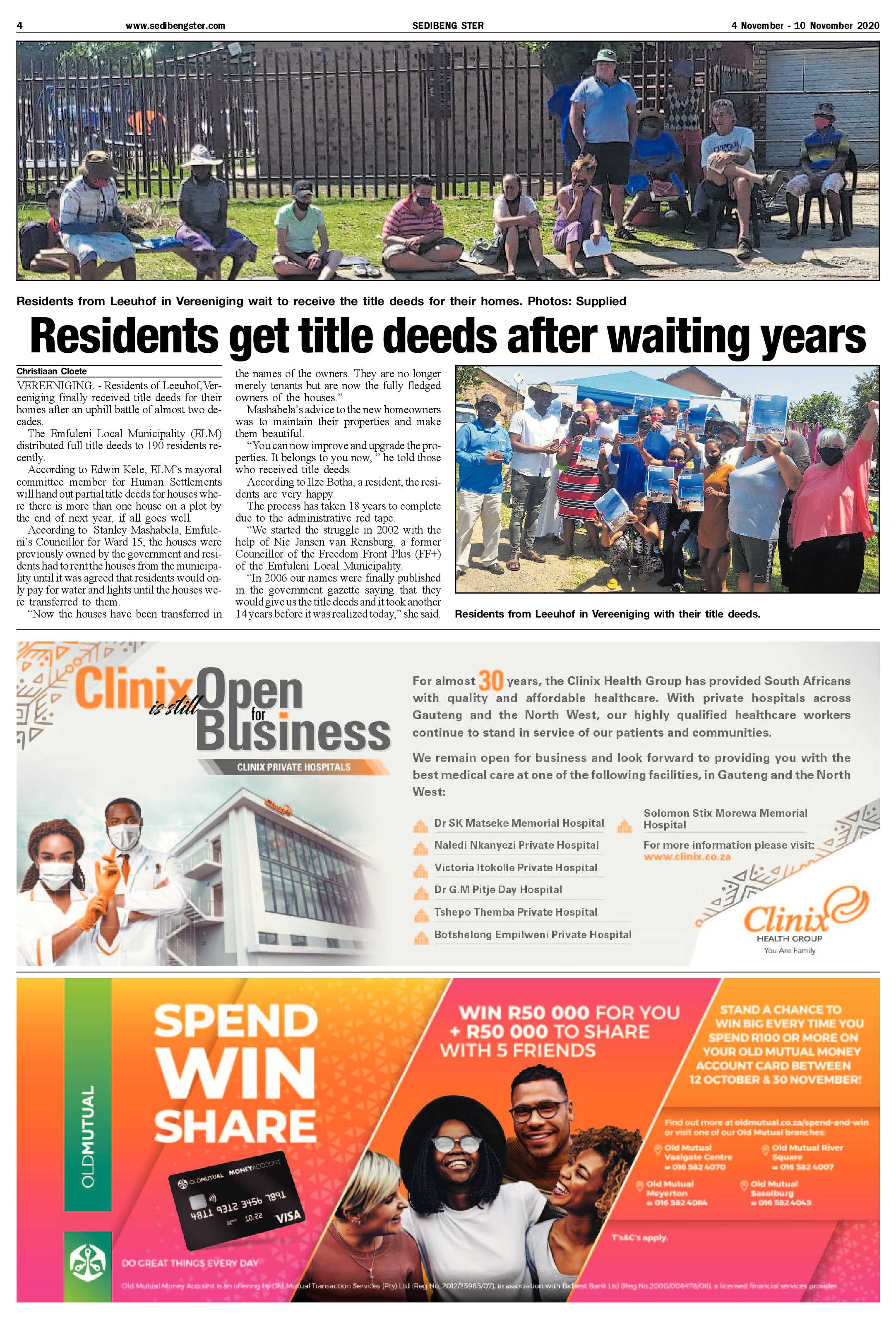 SEDIBENG STER 4 November – 10 November 2020 page 4