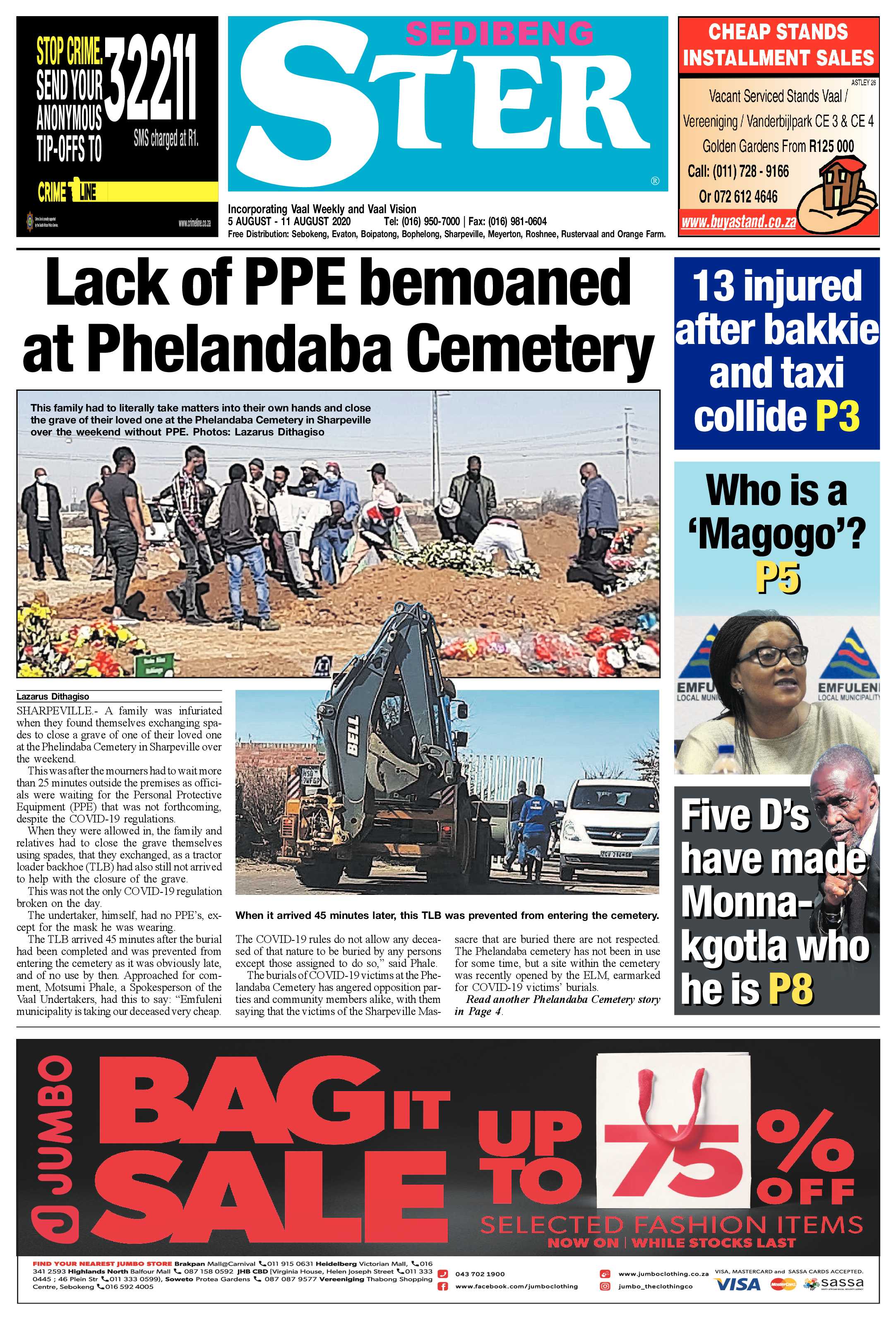 SEDIBENG STER 5 AUGUST – 11 AUGUST 2020 page 1