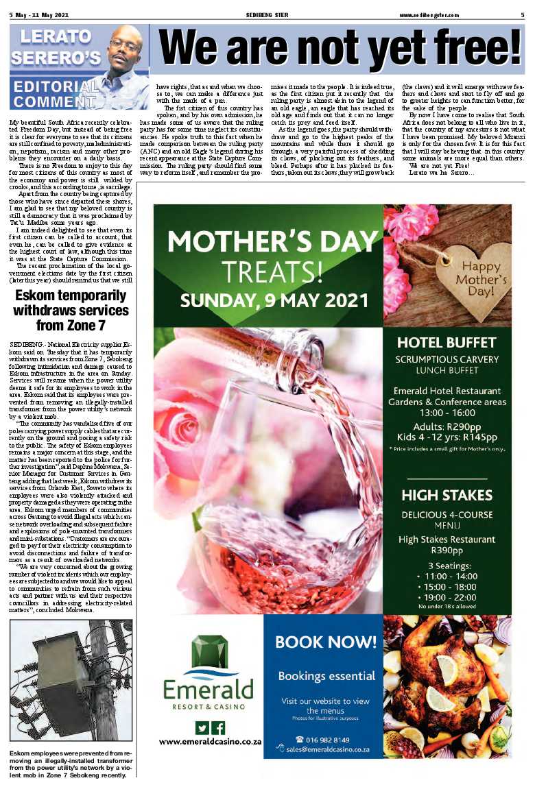 SEDIBENG STER 5 May – 11 May 2021 page 5