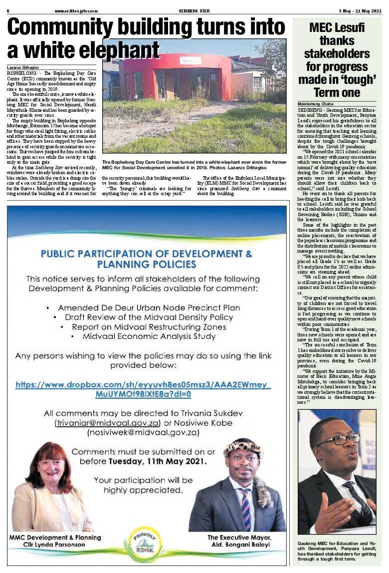 SEDIBENG STER 5 May – 11 May 2021 page 6