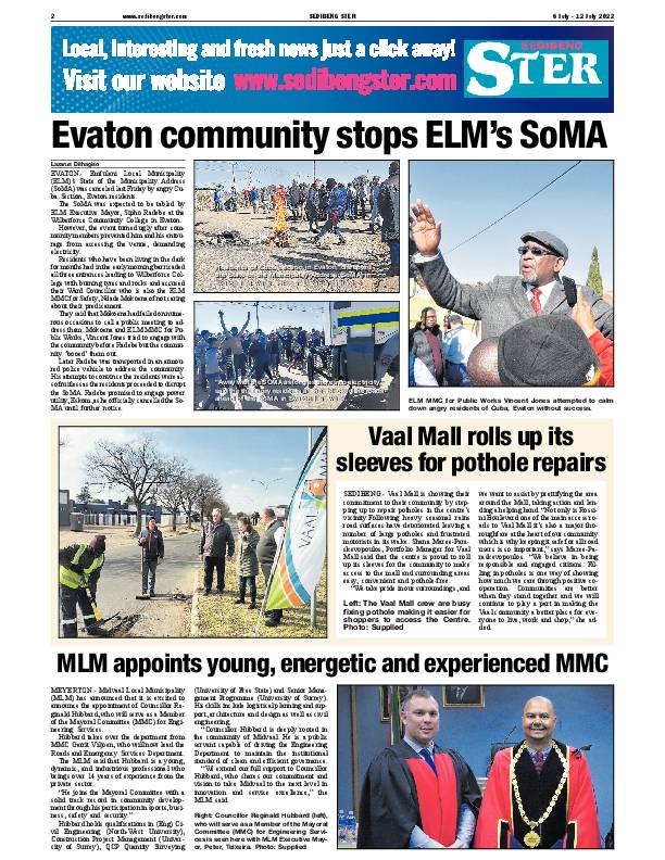 SEDIBENG STER 6 July – 12 July 2022 page 2