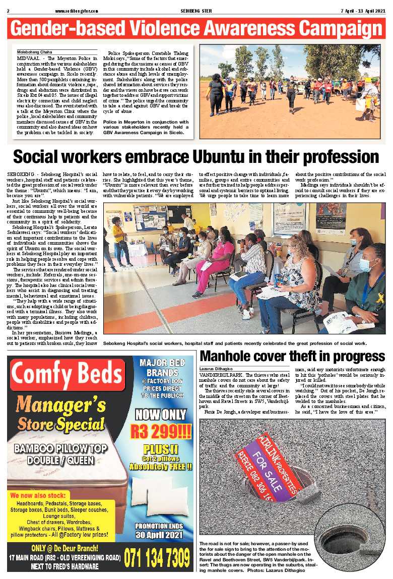 SEDIBENG STER 7 April – 13 April 2021 page 2