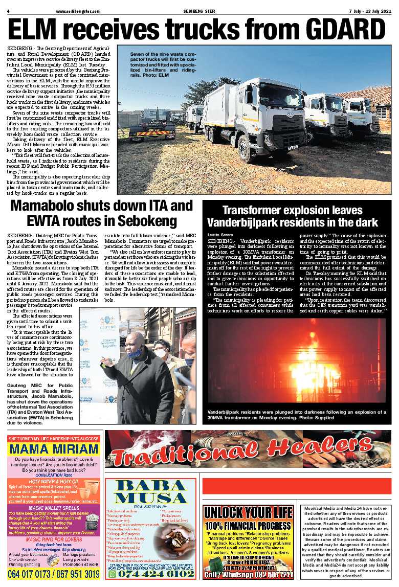 SEDIBENG STER 7 July – 13 July 2021 page 4