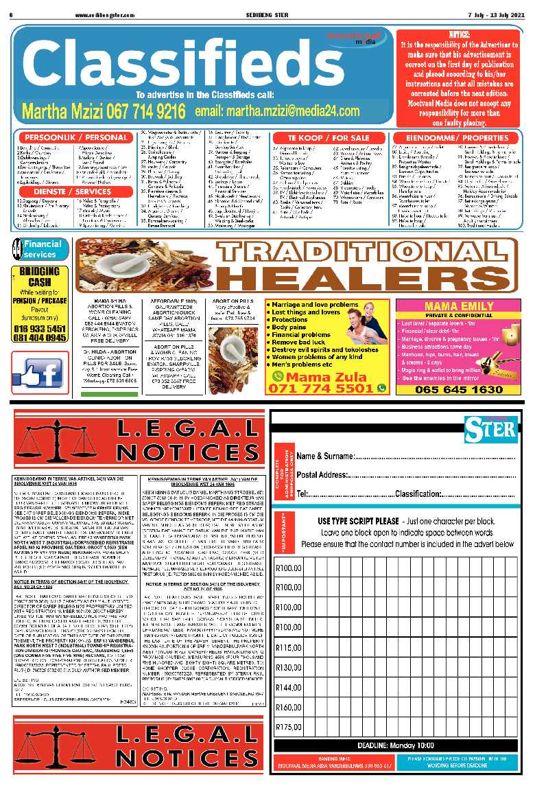 SEDIBENG STER 7 July – 13 July 2021 page 6