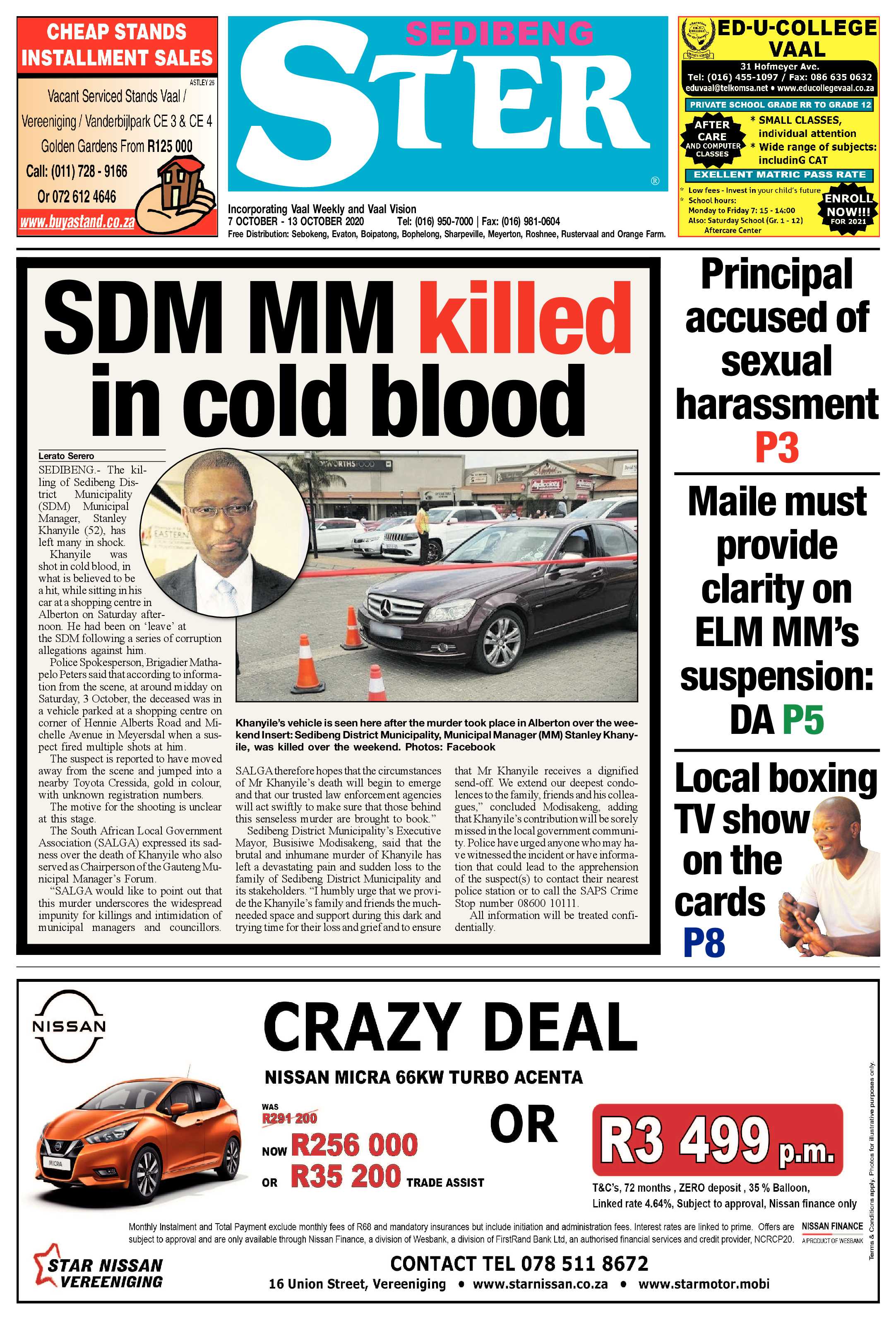 SEDIBENG STER 7 October – 13 October 2020 page 1