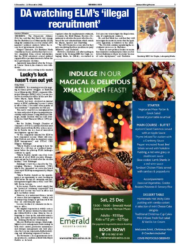 SEDIBENG STER 8 December – 14 December 2021 page 5