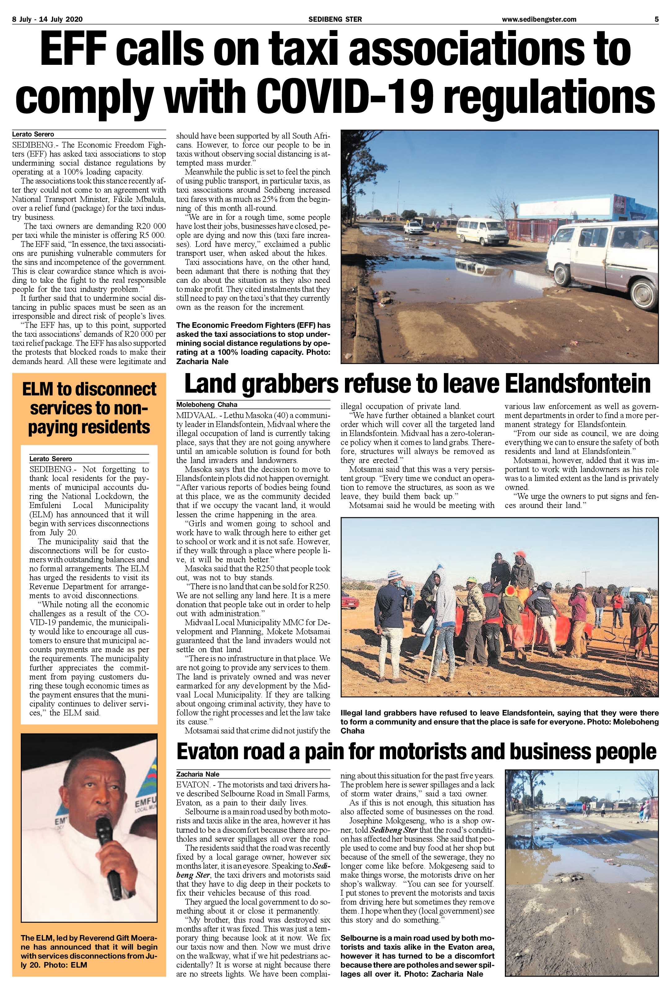 SEDIBENG STER 8 JULY – 14 JULY 2020 page 5