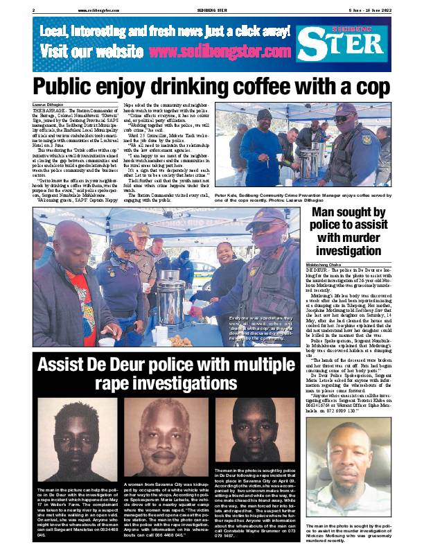 SEDIBENG STER 8 June – 14 June 2022 page 2