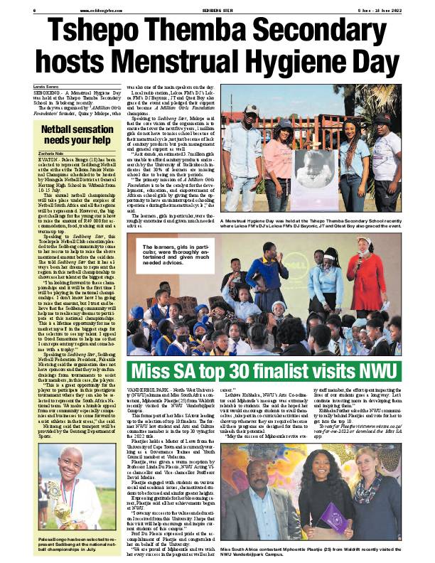SEDIBENG STER 8 June – 14 June 2022 page 6