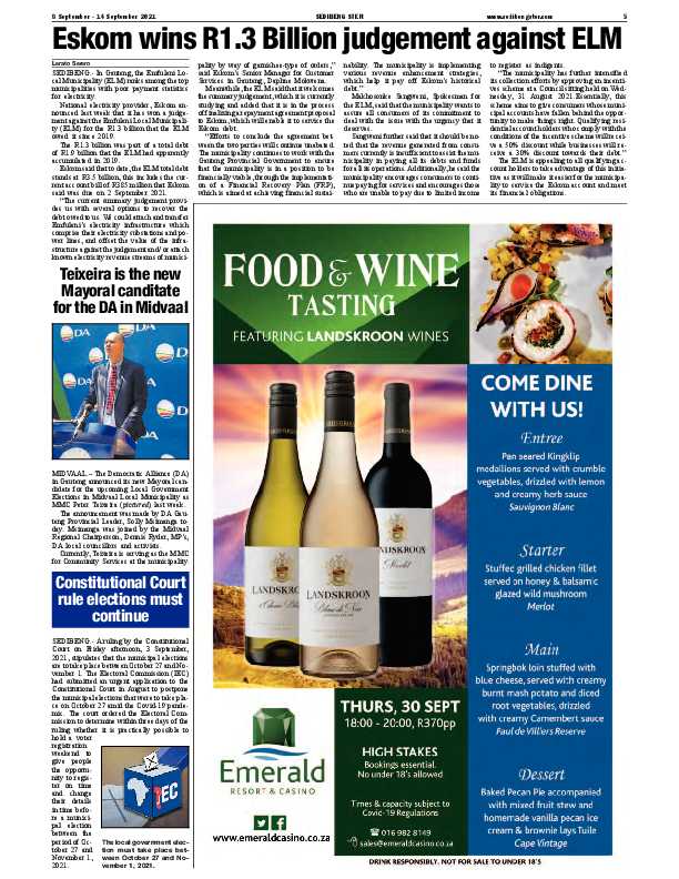SEDIBENG STER 8 September – 14 September 2021 page 5