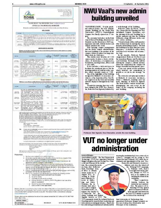 SEDIBENG STER 8 September – 14 September 2021 page 6