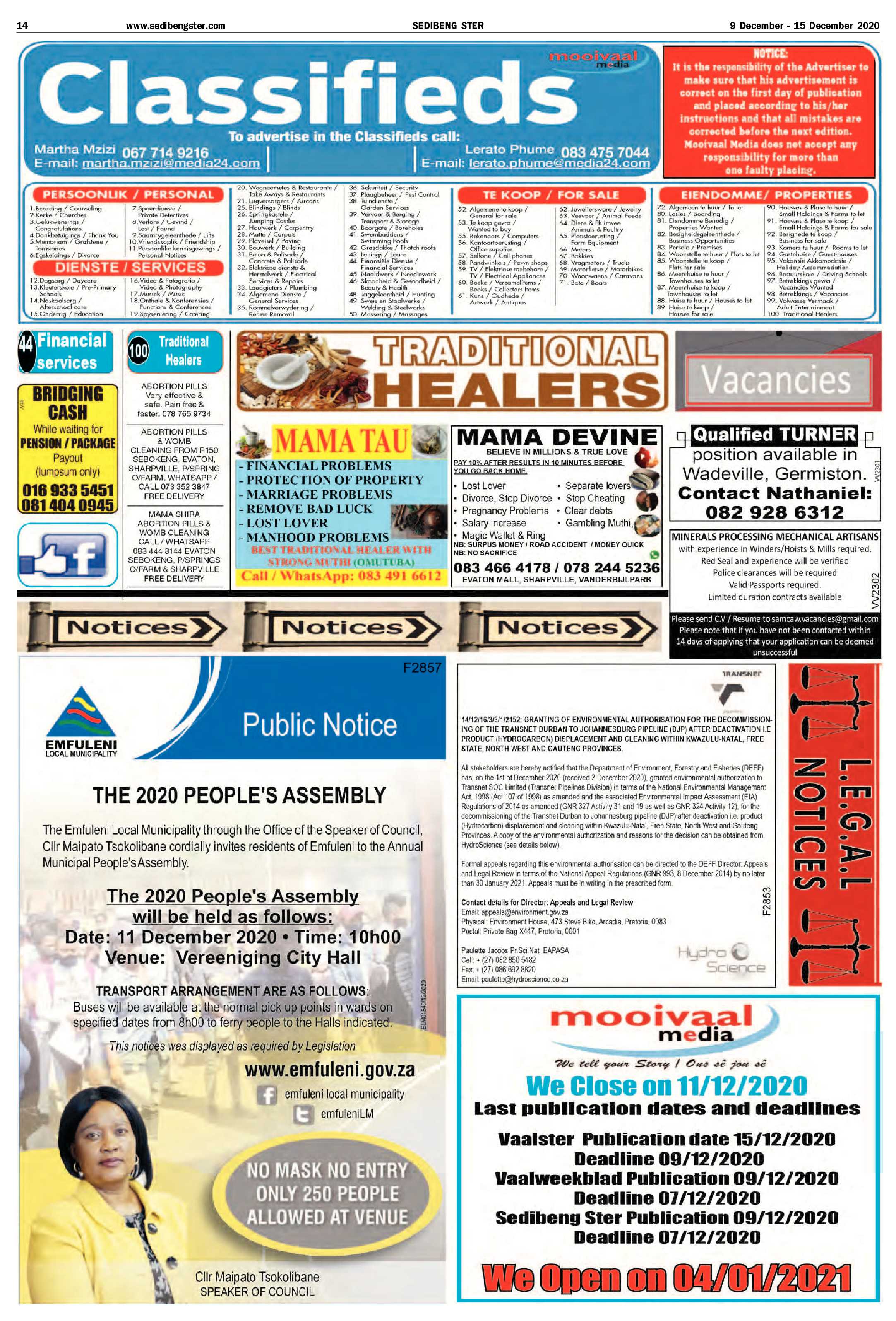 SEDIBENG STER 9 December – 15 December 2020 page 14